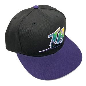 New Vintage Tampa Bay Devil Rays Fitted Hat 7 1/2